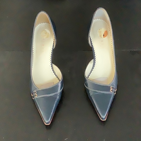 Lauren by Ralph Lauren Lexi navy blue heel size 7 - Picture 2 of 6